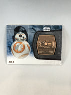 2015 SW BB-8 The Force Awakens Galactic Medallion Card Chrome Base