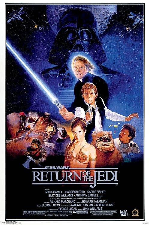 Star Wars Return Of The Jedi Movie Poster One Sheet