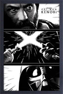 Obi Wan-Comic Framed Print