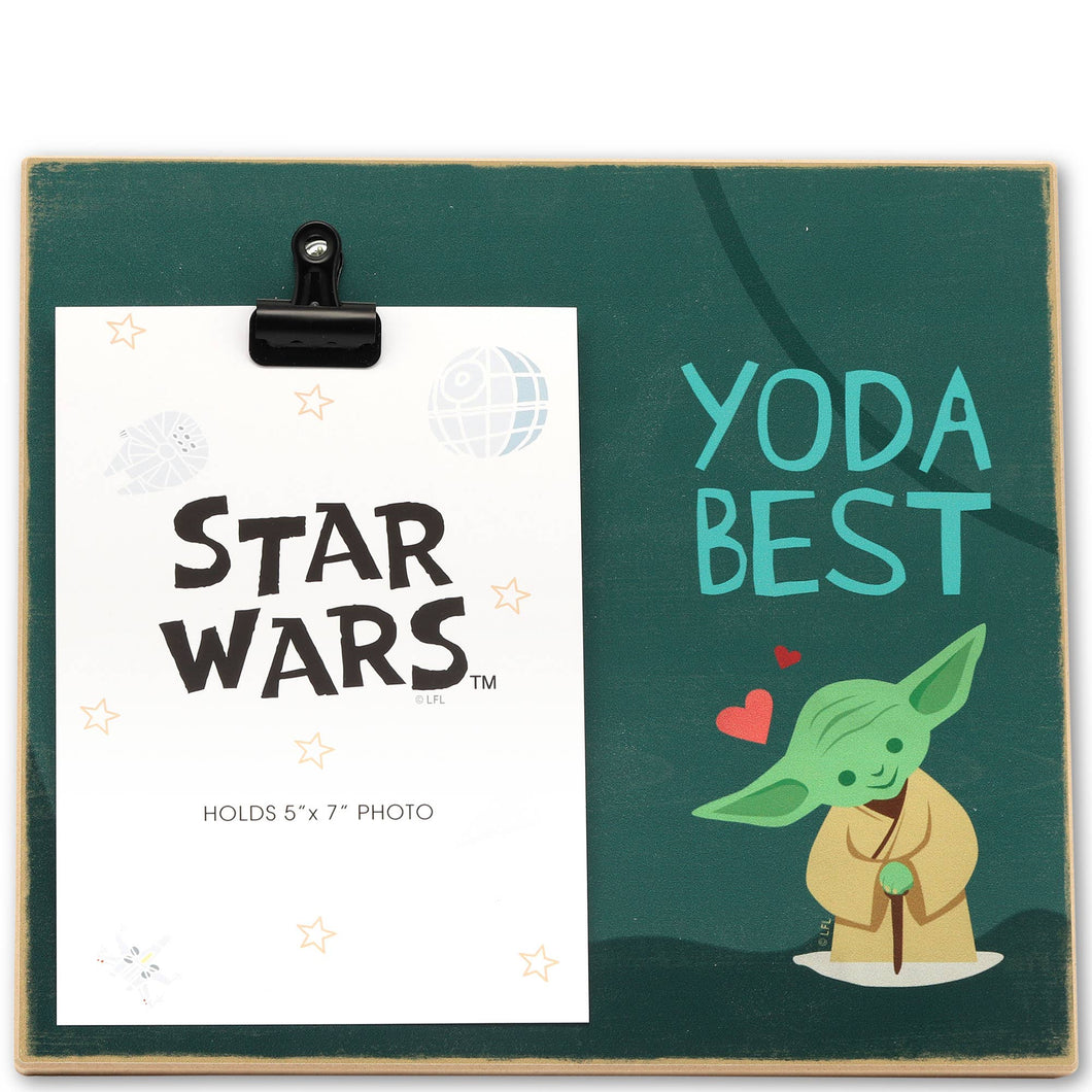 Disney Star Wars Yoda Best Wood Photo Clip Frame