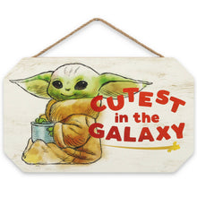 Baby Yoda Cutest In The Galaxy Wood Wall Decor