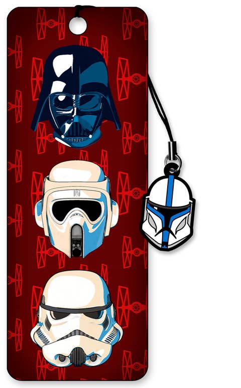 3D Star Wars Bookmark - Helmets