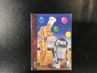 1993 Topps SW Galaxy Card #76 Even Droids Celebrate