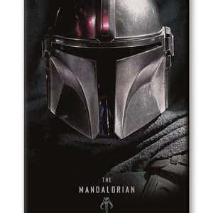 Star Wars - the Mandalorian Black Flat Magnet (2.5" X 3.5")