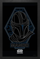 Mandalorian - Mando Lines Framed Print
