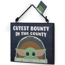 The Mandalorian Cutest Bounty Wood Hanging Sign