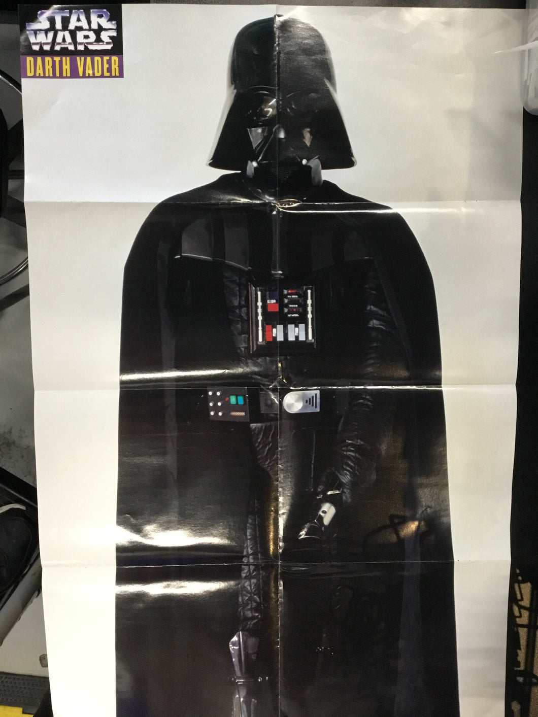 Folded Darth Vader Standing Poster
