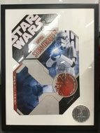 Star Wars 30th Anniversary #30 Imperial Stormtrooper Unpunched Card aback &Coin
