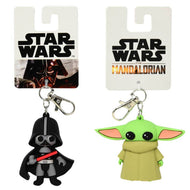 Star Wars  3D Molded Rubber Keychain Charm with Clip