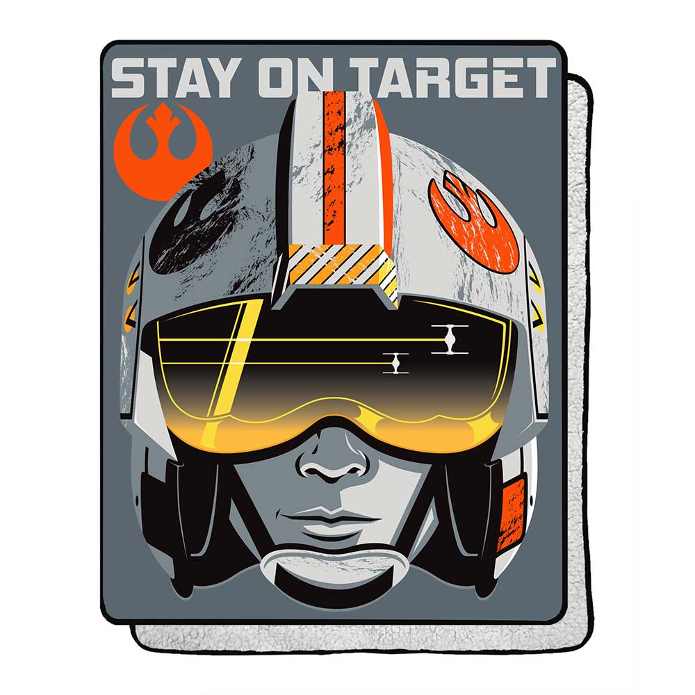 Star Wars Stay on Target Silk Touch Sherpa Throw 46x50