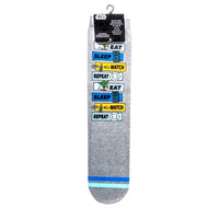 Disney Parks Marathon Eat Sleep Watch Repeat Socks