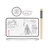 Star Wars Global Art Scene Boxed 3pc Ceramic Sushi Set