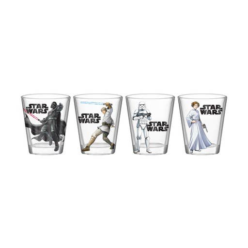 Star Wars Characters 4pc. 1.5oz. Mini Glass Set