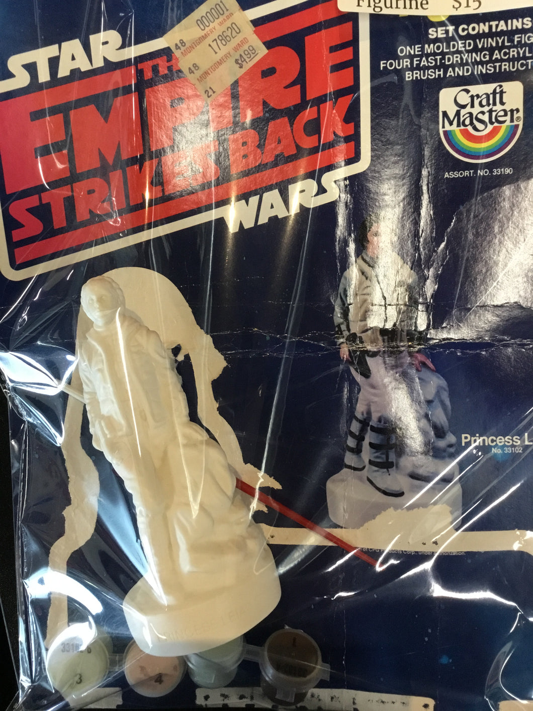 1980 Princess Leia Paint by Numbers Figurine