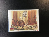 1993 Topps SW Galaxy Card #40 The Design of Star Wars-Ewoks