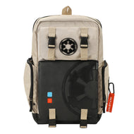 Lightsaber-Themed White Built-Up Backpack