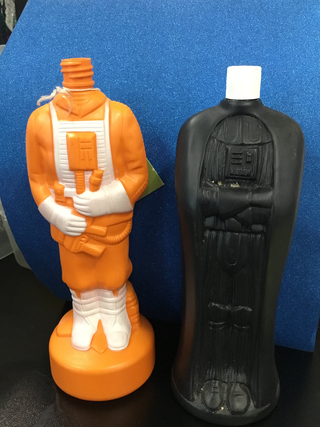 Vintage Shampoo (empty-missing top) and Bubble Bath Bottles