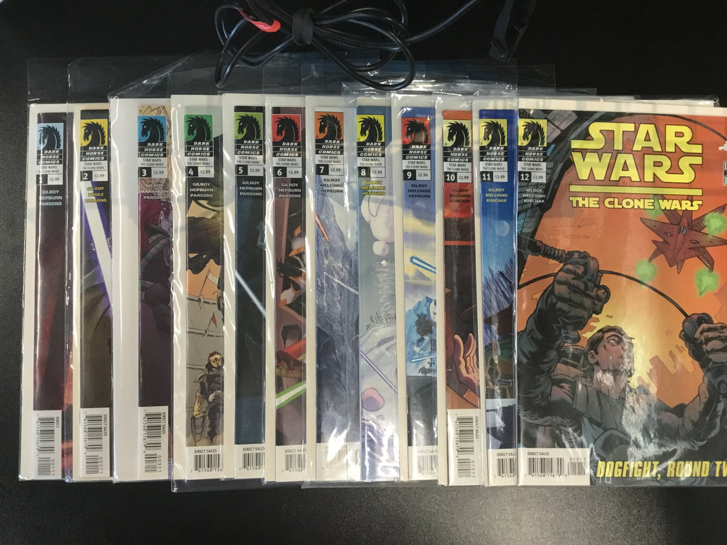 2008 The Clone Wars Complete 1-12 Comic Set