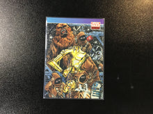 1993 Topps SW Galaxy Card #106 Chewbacca & A Disassembled C-3PO