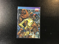 1993 Topps SW Galaxy Card #106 Chewbacca & A Disassembled C-3PO