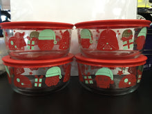 Pyrex 4-Cup Holiday Red Lid