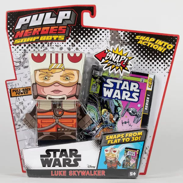 Pulp Heroes Snap Bots Pull-Back - Luke Skywalker