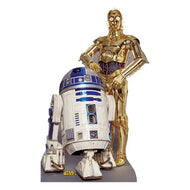 R2-D2 and C-3PO cardboard cutout