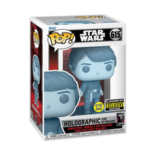 Funko Pop! Return of the Jedi 40th Anniversary - Holographic Luke Skywalker #615 Glow-in-the-Dark Entertainment Earth Exclusive