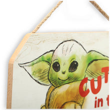 Baby Yoda Cutest In The Galaxy Wood Wall Decor