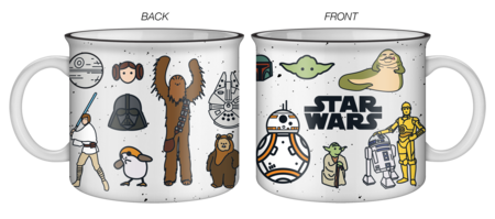 Star Wars Illustrated Characters 20oz Ceramic Camper Mug