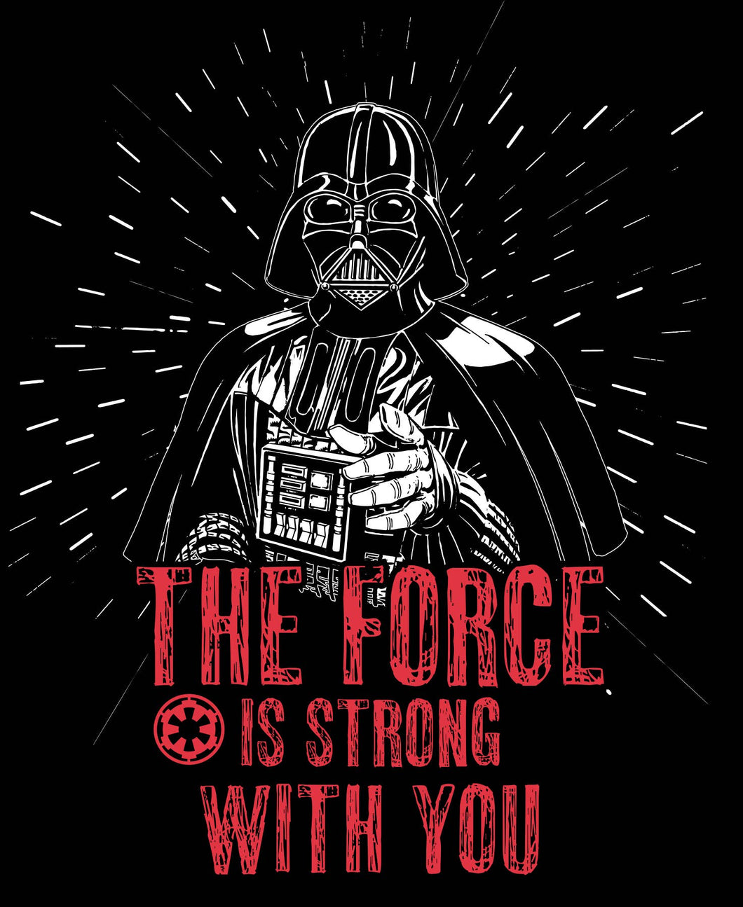 Star Wars- Force Is Strong Quote- Fat Quarter Single