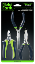 3-Piece Tool Kit Clippers, Flat Nose Pliers, Needle Nose