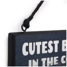 The Mandalorian Cutest Bounty Wood Hanging Sign
