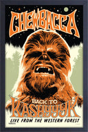 Rock Poster- Chewbacca Framed Print