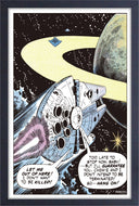 Comic- Millenium Falcon Framed Print