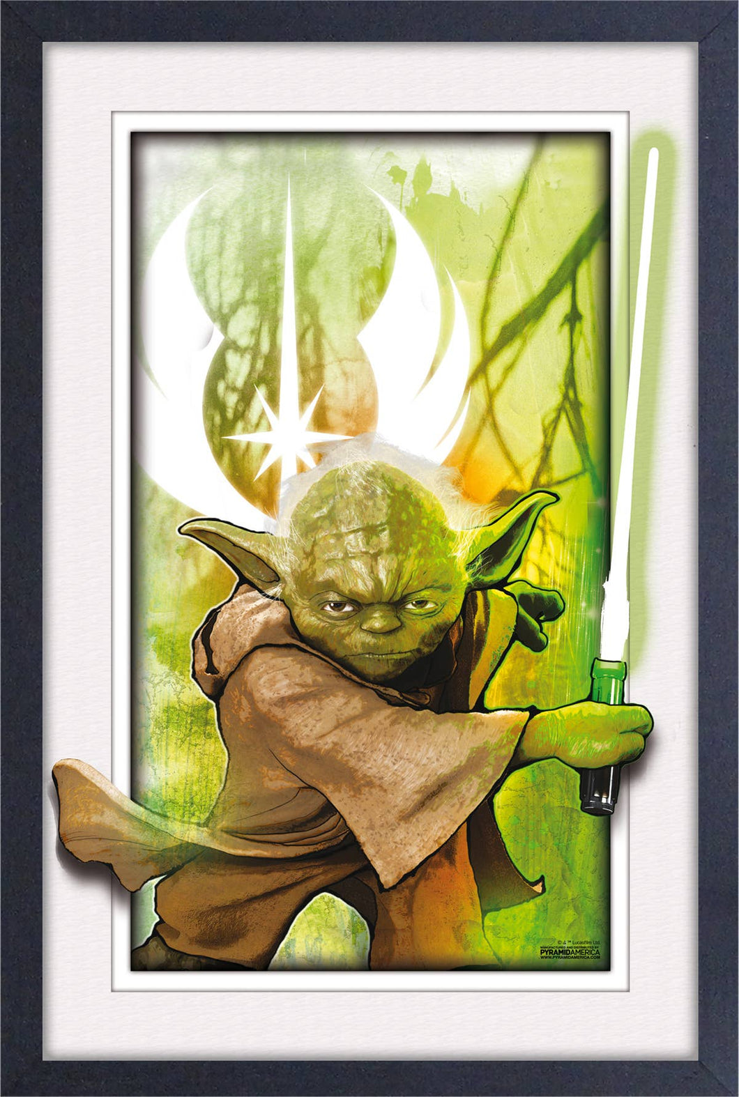 Star Wars- Yoda 11x17 Plexi Frame