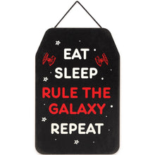 Eat Sleep Rule The Galaxy Repeat Hanging Wood Decor