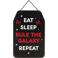 Eat Sleep Rule The Galaxy Repeat Hanging Wood Decor