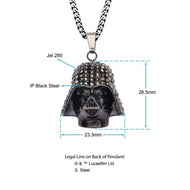 Darth Vader Crystal Necklace