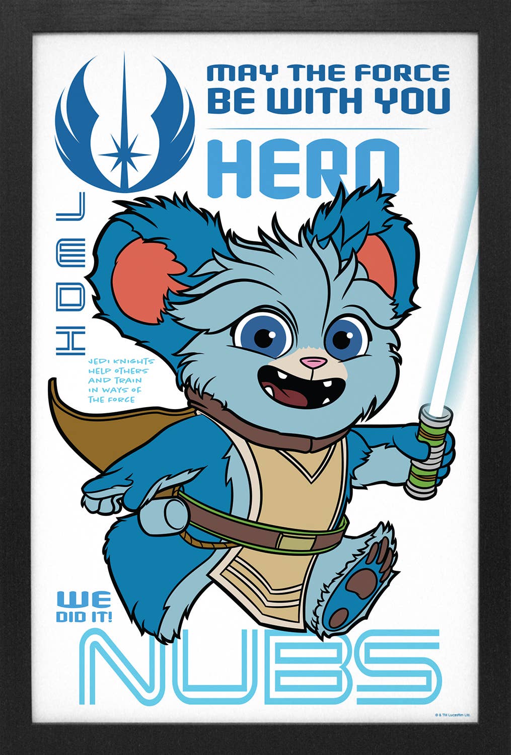 Star Wars - Young Jedi Adventures- Nubs Profile Framed Print