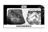 Star Wars Vader and Trooper 2pc Ceramic Sculpted Mini Cup