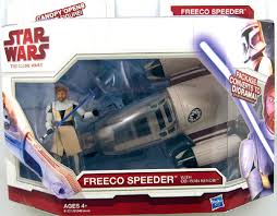 Freeco Speeder with Obi-Wan TCW