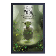 Star Wars - Yoda Quote Framed Print