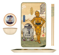 Star Wars Droid Illustrations Boxed 3pc Ceramic Sushi Set