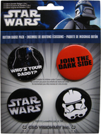 Pin-on Button - 1.5 Inch - Star Wars - Set Of 4, Variant #3