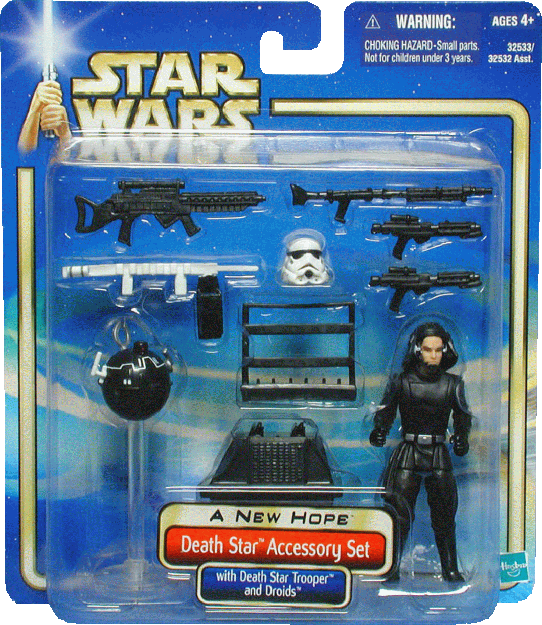 Death Star Accessory Set with Trooper and Droids ANH 2002