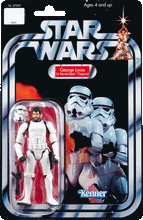 George Lucas in stormtrooper disguise Saga