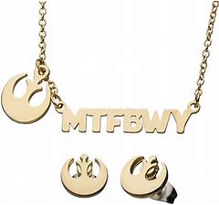 Necklace & Earrings Set May the Force Be With You