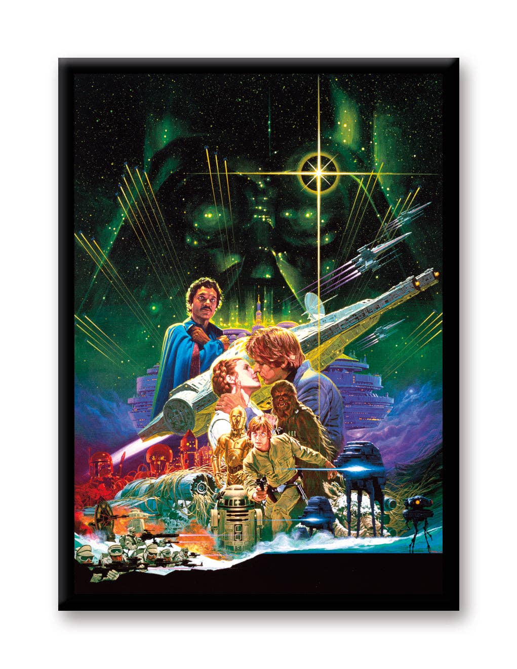 Star Wars - Retro Ep 5 Poster Flat Magnet (2.5