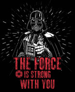 Star Wars- Force Is Strong Quote- Fat Quarter Single